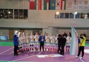 گروه سخت دختران نوجوان هندبال ایران در قهرمانی آسیا