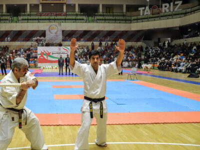 مسابقات کاراته بانوان انتخابی تیم ملی در مازندران برگزارشد