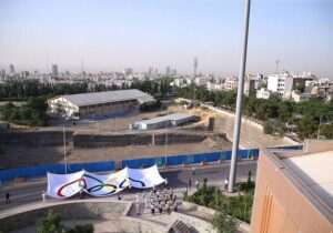 بزرگترین پرچم پنج حلقه در کمیته ملی المپیک