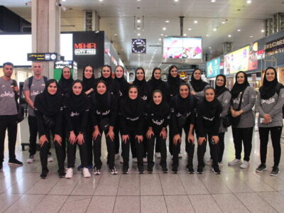 زنان والیبالیست ایران راهی تایلند شدند