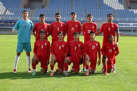 دیدار تدارکاتی تیم ملی فوتبال نوجوانان ایران با تیم بابک مشهد
