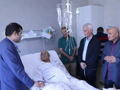 عیادت وزیر ورزش و جوانان از حسن روشن و جاسم دلاوری