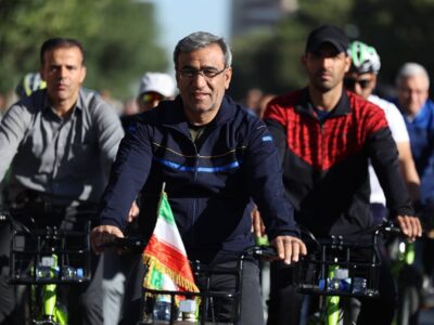 حضور استاندار خراسان رضوی، در مراسم دوچرخه‌سواری به مناسبت روز جهانی دوچرخه‌سواری