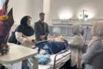 عیادت ساعی از دختر تکواندوکار مجروح حمله اسرائیل