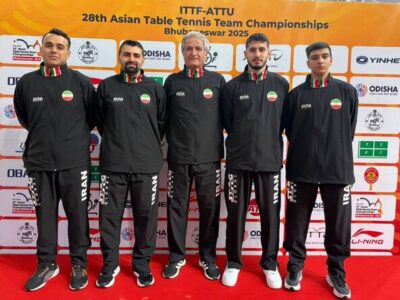 پینگ‌پنگ ایران از پس چین برنیامد