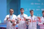 تیم پینگ پنگ مردان ایران نقره گرفت