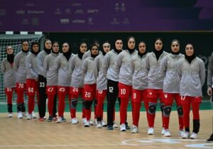 برد پرگل دختران هندبالیست ایران برابر مالدیو