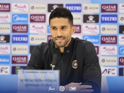 درخواست حسینی از هواداران سپاهان پیش از بازی با تیم اردن