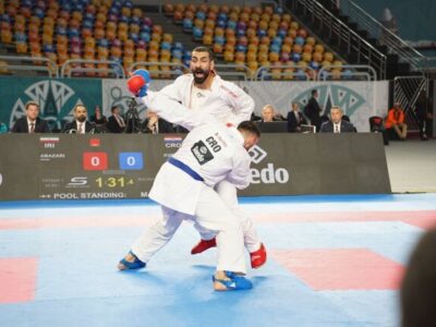 صعود گلشادنژاد و اباذری به یک چهارم نهایی کاراته قهرمانی جهان