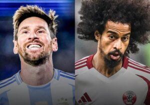 تقابل مسی با اکرم عفیف!