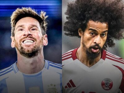 تقابل مسی با اکرم عفیف!