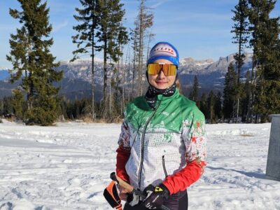 تمرین دخترالمپیکی در دمای ۲۷- درجه