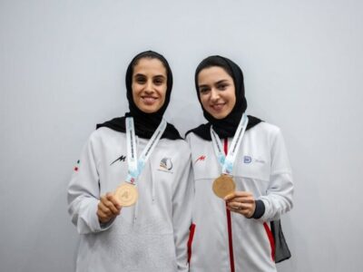برنز آسیا بر گردن دختر دونده ایران