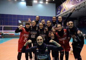 قهرمانی زنان والیبال ایران در آسیای مرکزی