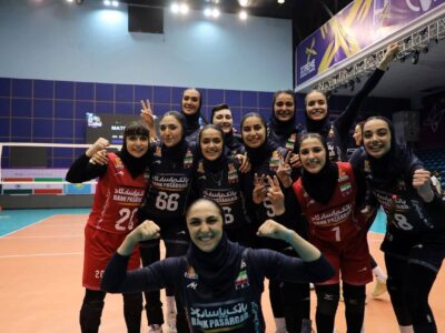 قهرمانی زنان والیبال ایران در آسیای مرکزی