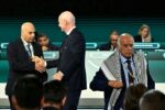 رئیس فوتبال فلسطین با اسرائیل دست نداد